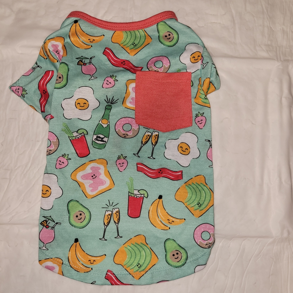 Pet Shirt with Fun Food Print